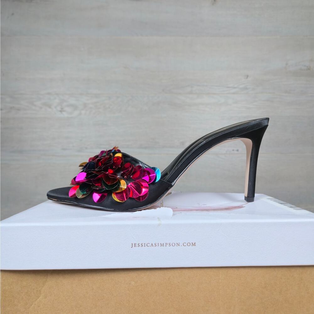 Jessica Simpson Palora Mule Heels Size (.5 NEW - Picture 5 of 13